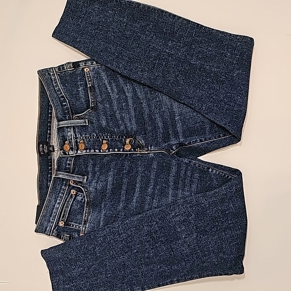 J. Crew Blue Jeans Denim Pant 9" Mid-Rise Skinny Button Fly Signature Stretch 30 - Picture 7 of 16